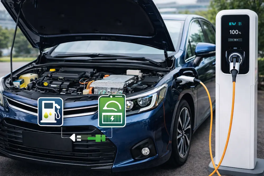 Oque é um carro hibrido, você vai descobrir de forma clara e prática como funcionam o motor elétrico e o motor a combustão